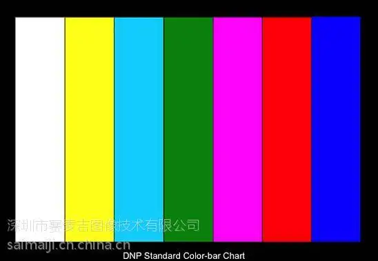 七色彩条测试图纸