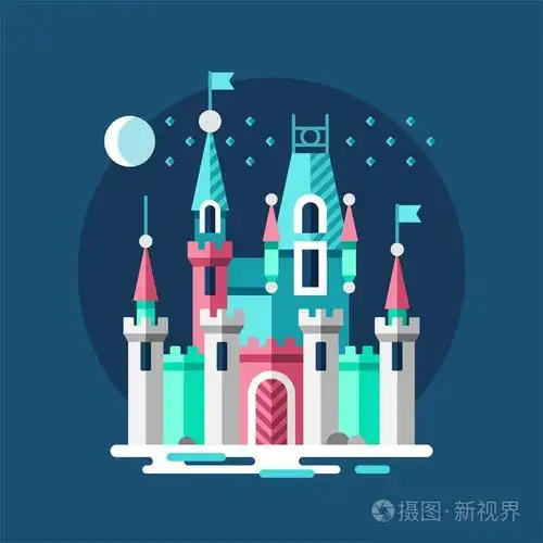 在冬天的冰宫.雪城堡