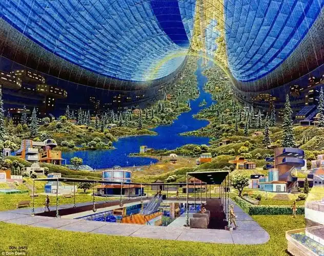 2100年太空殖民地啥样?能容纳数十万人