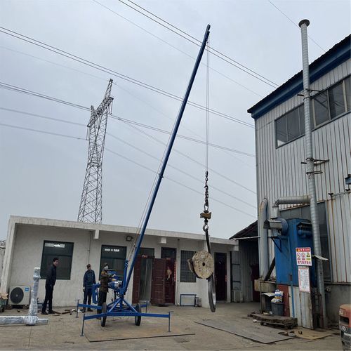 码头鱼塘装鱼吊机家用电动葫芦起重机小型升降机建筑装修室外提升