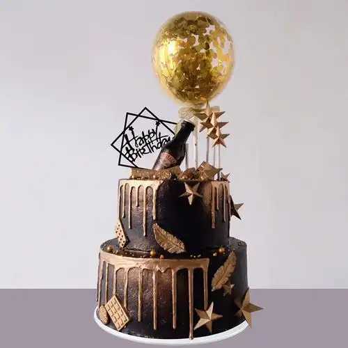 2021新款仿真生日蛋糕模型双层欧式男神老爸塑胶仿真水果