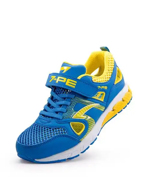 男童浅宝蓝色透气舒适镂空框子运动鞋