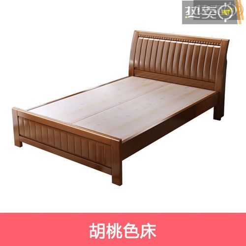 乐誉斯实木床工厂直销一米二单人床1米2老式硬板床1.