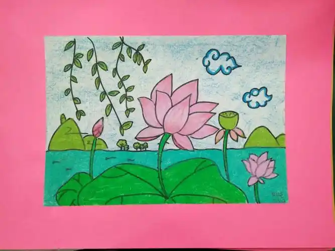 林州市直七小庆元旦,美术作品展