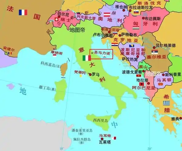 2平方千米,比深圳福田区或罗湖区都要小,是欧洲第三小国,比梵蒂冈与