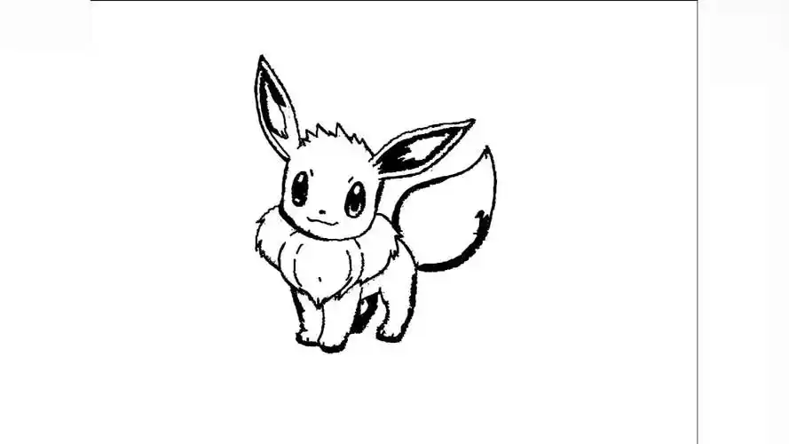 每日一画 烦恼再见 精灵宝可梦伊布