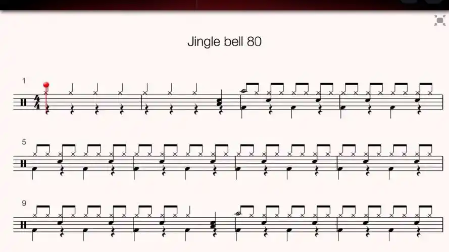 【鼓谱分享】《铃儿响叮当》