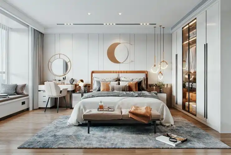 现代轻奢主卧室