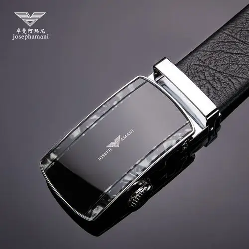 卓梵 阿玛尼正品男士皮带男真皮腰带高档名牌自动扣纯牛皮裤带潮