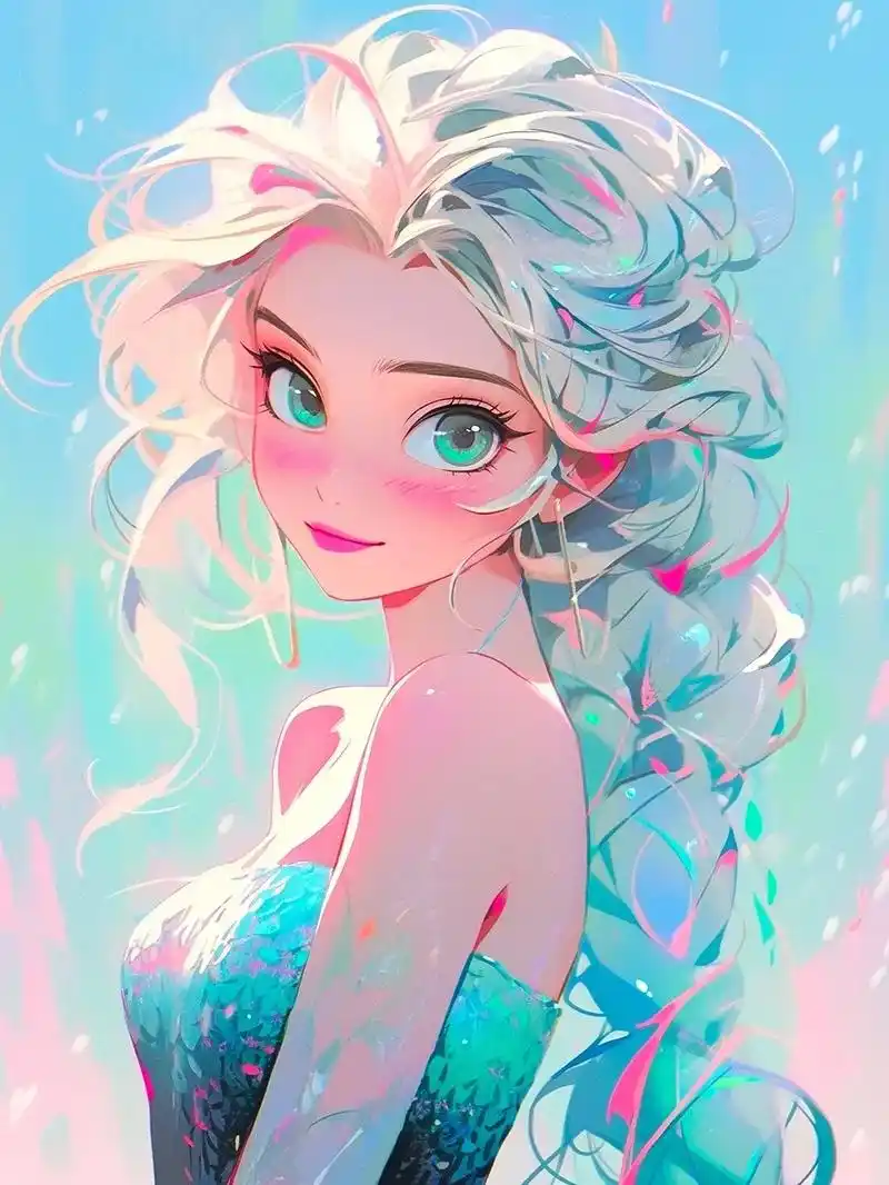 最美没有之一.#冰雪奇缘 #艾莎 #二次元 #优质头像 #欢 - 抖音