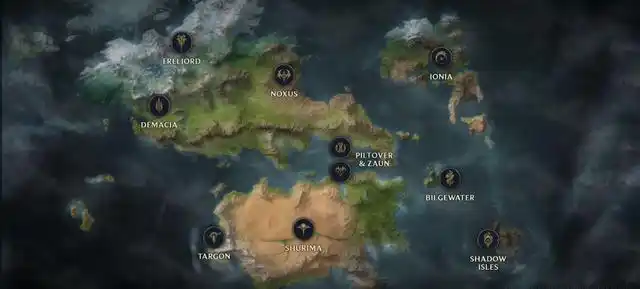 英雄联盟符文之地大地图解析