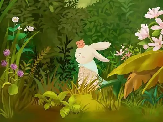 练习插画"失落兔兔"