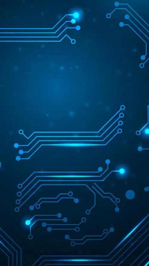 芯片线路科技感蓝色h5背景