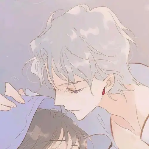 情侣头像 ins插画 卡通可爱 "我喜欢简单的事物 干净的东西和