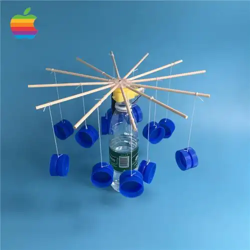 diy旋转木马模型 科技小制作小发明 环保材料废物利用 作业比赛