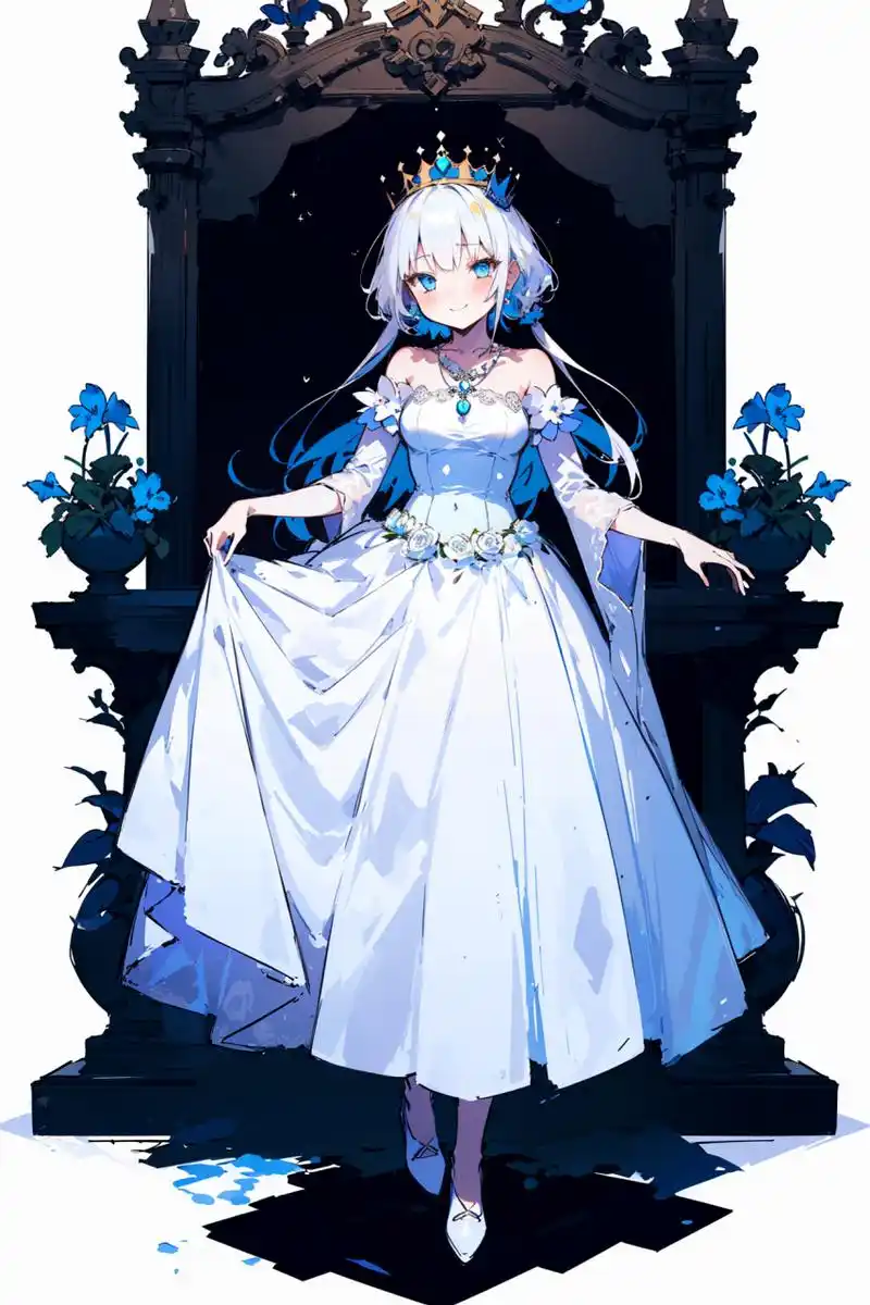 美丽的公主,端庄,华丽,立绘 #二次元 #动漫少女 #插画 #二次元# #动漫