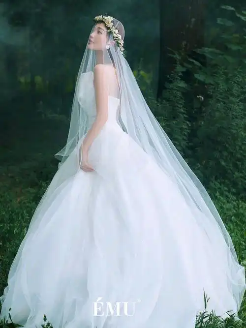 暮光森林绝美神仙森系婚纱照02仙到发光啊