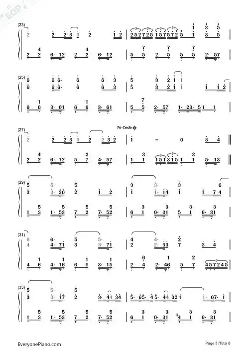 张三的歌-蔡琴双手简谱预览3