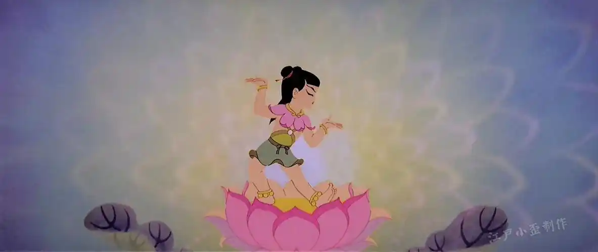 闹海的战斗画面哪吒混天绫挥动,层层冲击波震开海水,让虾兵蟹将不敢