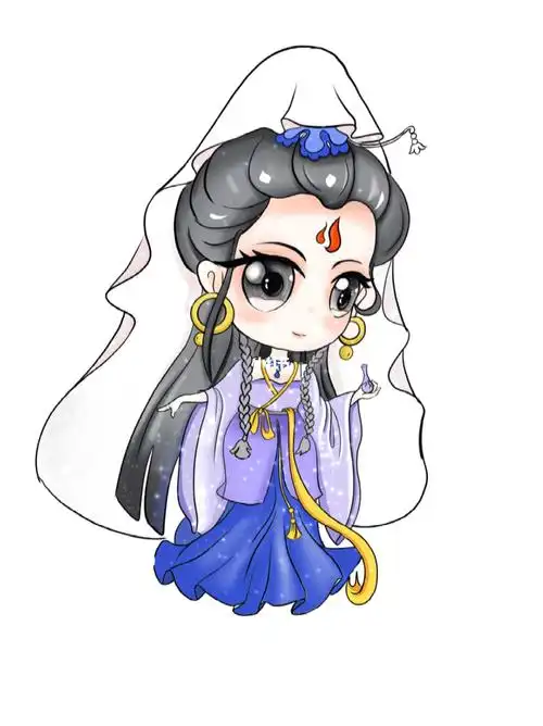 来画个q版观音哦喜欢围观吧