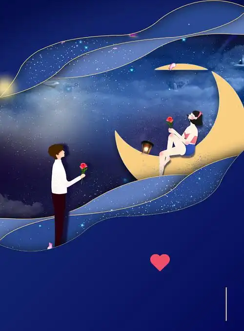 七夕情人节背景-情人节七夕爱情浪漫恋人爱人印刷背景图片-图司机