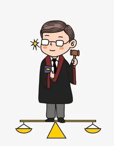 法官的简笔画可爱的步骤