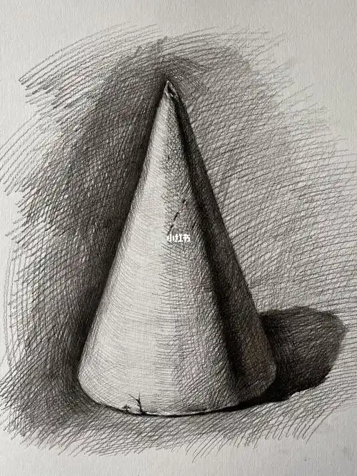 零基础学素描几何体圆锥素描怎么画