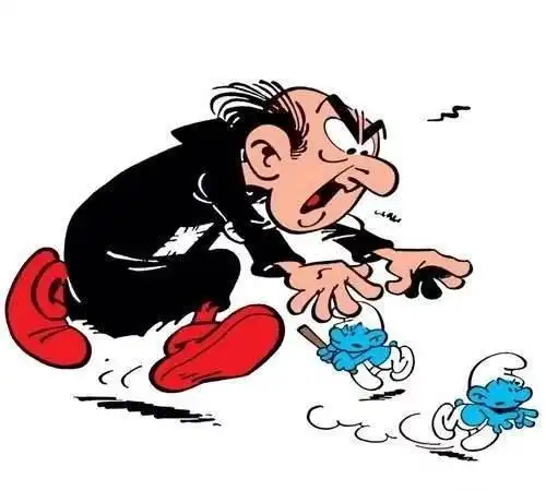 动画片《蓝精灵》中的格格巫抓蓝精灵来吃?错!其实是拿来变钱