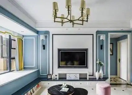 电视背景墙中间放电视位置留多少_客厅_大小_装饰