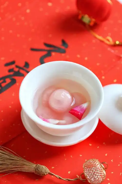 水晶玫瑰汤圆元宵快乐