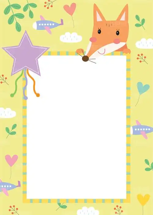 17款卡通元素边框背景psd分层素材含矢量格式