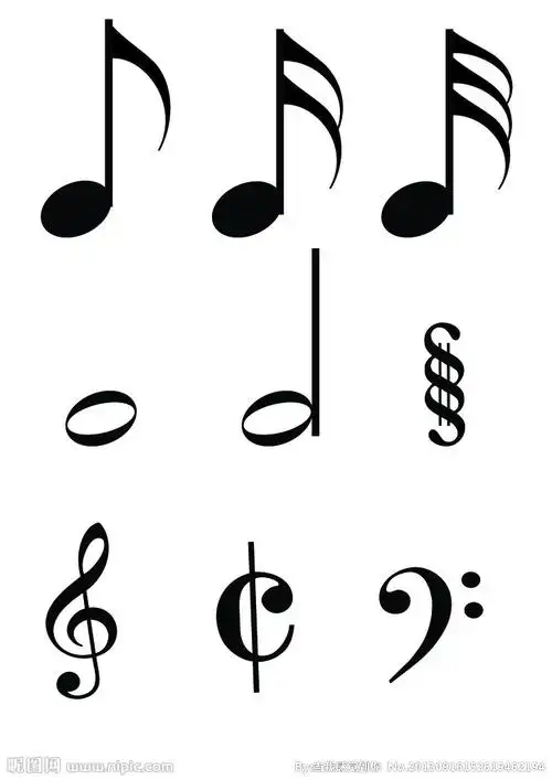 音符矢量素材设计图__舞蹈音乐_文化艺术_设计图库_昵图网nipic.com