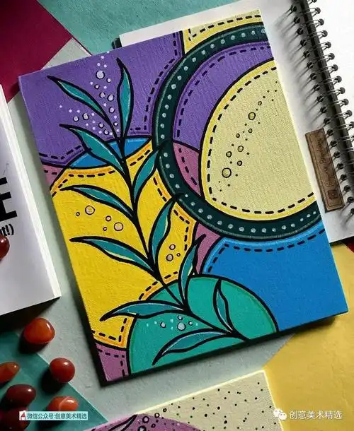 简单明快——会画植物简笔画,就能创作出设计感十足的装饰画!