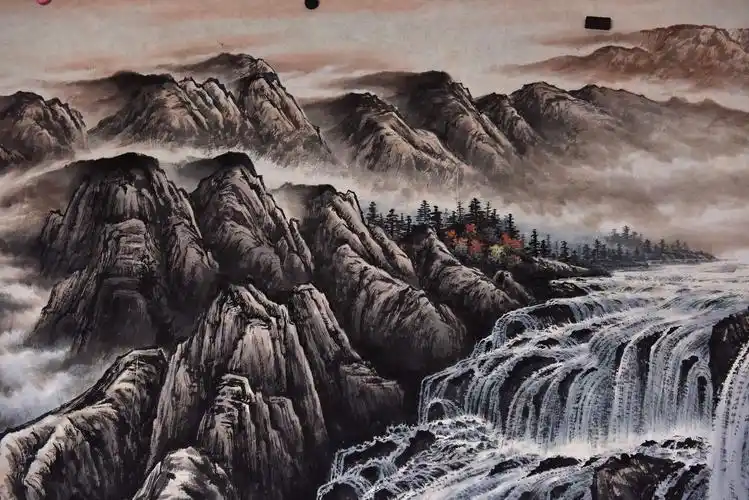 毕华5.5米巨幅山水画《江山多娇》