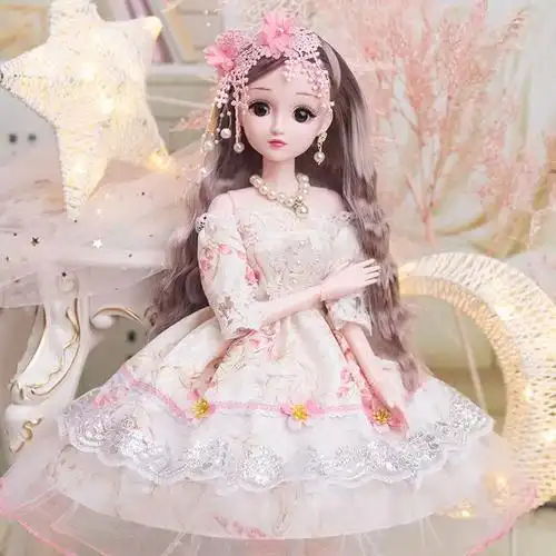 爱莎艾莎公主女孩玩具2023新款生日礼物布60厘米超大号洋娃娃套装