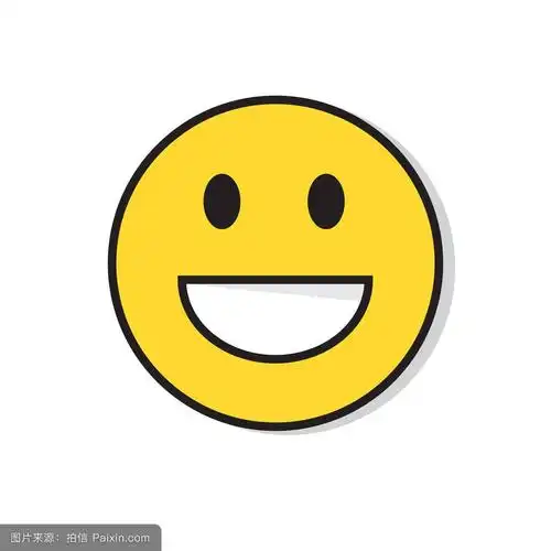 手绘表情包手绘黄色笑脸表情