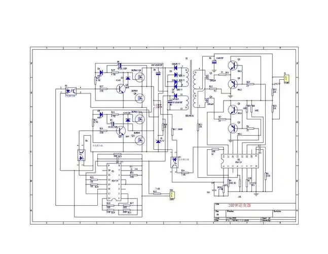 200w逆变器电路图