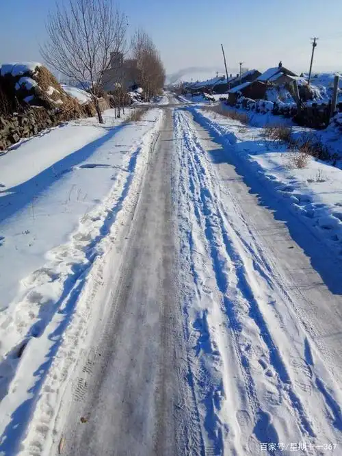 我的家乡:黑龙江冬天的雪景,很美