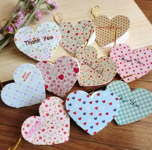 创意爱心形寄语祝贺母亲节空白贺卡生日心愿写字小卡片硬纸带信封_5折