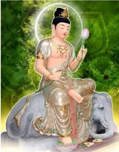 农历二月二十一是普贤菩萨圣诞日.