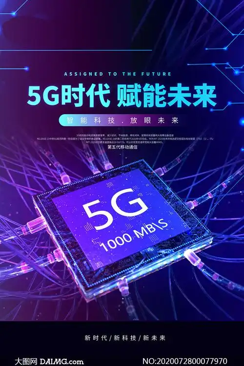 5g时代赋能未来宣传海报psd素材