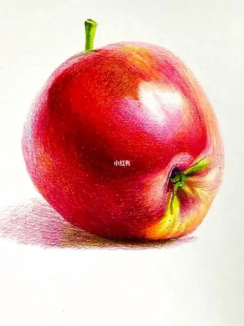 这么详细的彩铅苹果教程你还学不会我就吃了