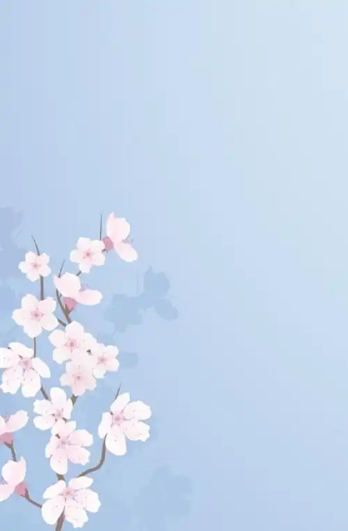 手绘植物,花卉,淡色系,水彩,小清新