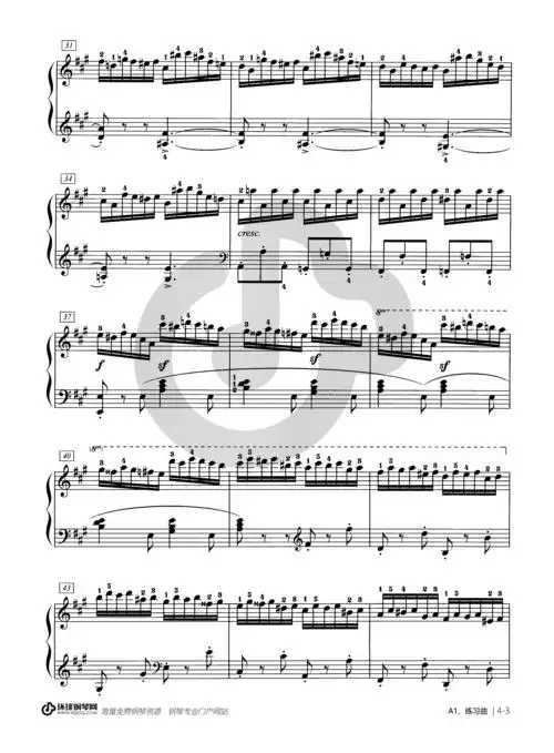 299 no.23)钢琴谱-车尔尼练习曲(op.299 no.23)钢琴谱-环球钢琴网