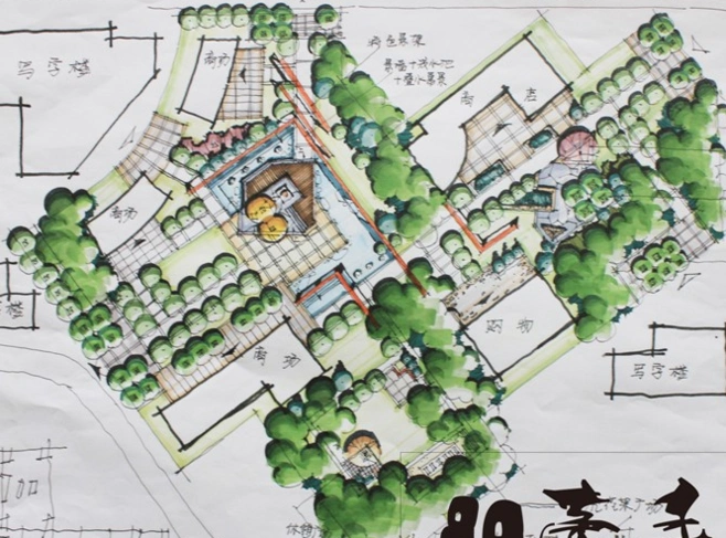 xiuzhu从渭水转采于2017-09-20 10:20:44景观平面图xiuzhu同采自zhan.