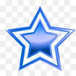 蓝色五角星装饰图案