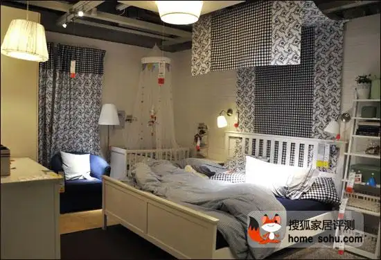 素雅舒适三人空间宜家卧室样板间评测