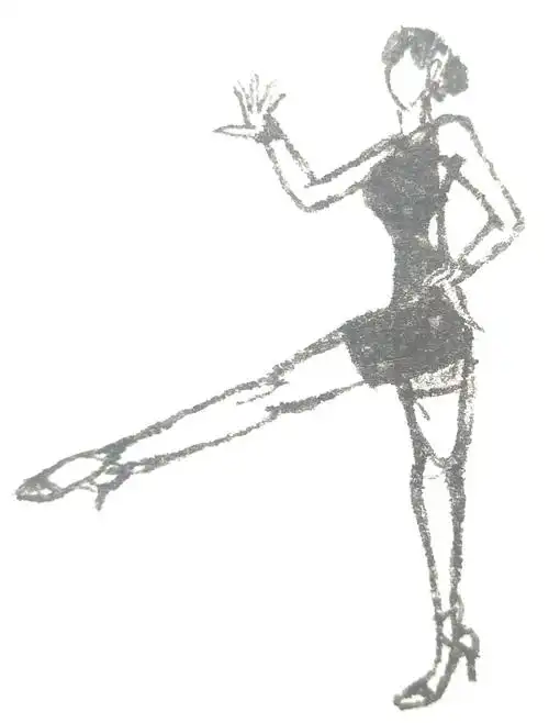 拉丁舞简笔画