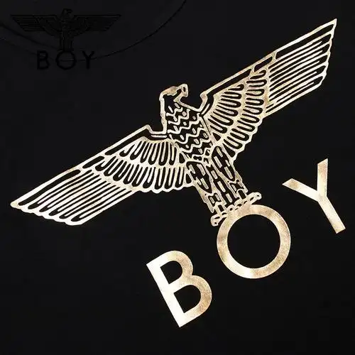 boylondon2020夏新款新款黑金老鹰logo印花背心