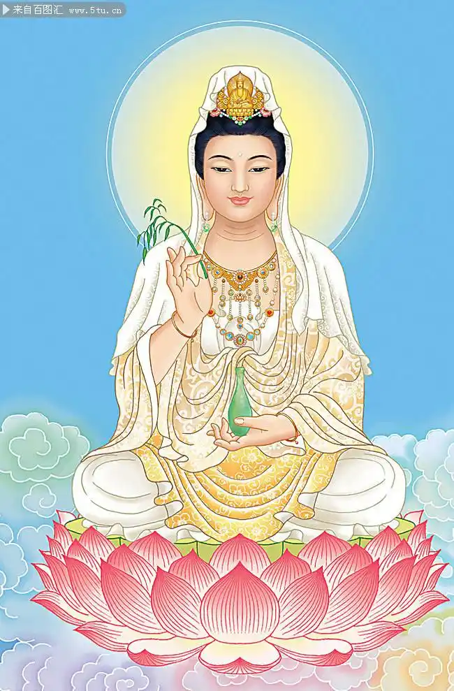 观音菩萨佛像图片下载-高清图片-百图汇设计素材